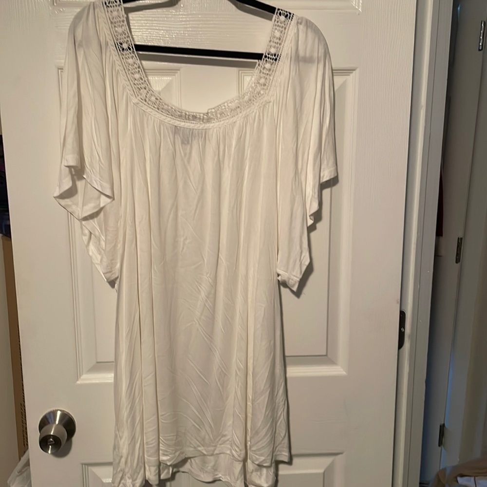 White Top with Tie Back - 3X (30/32)